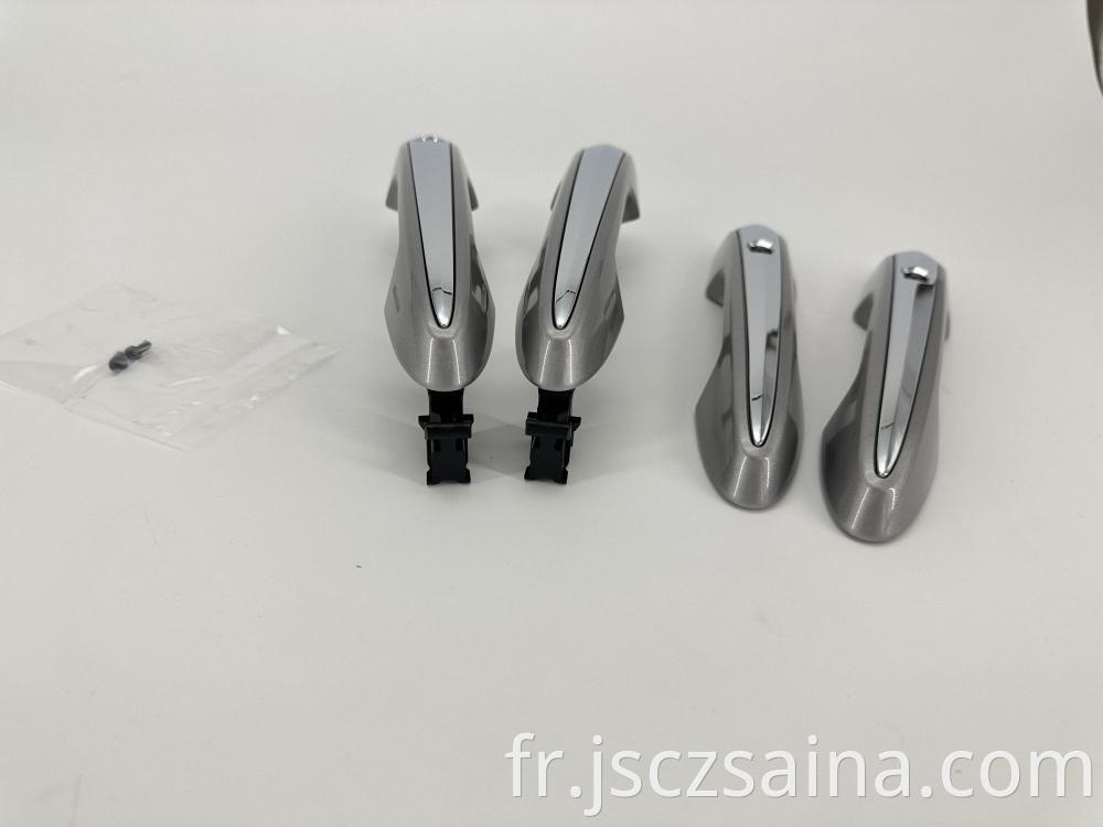 door handle titanium gray silver